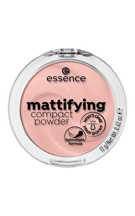 Компактна пудра для обличчя Essence Mattifying 10 Light Beige 12 г