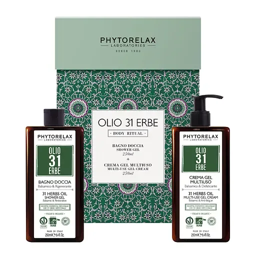 Подарунковий набір для тіла Phytorelax 31 Herbs Oil Гель для душу 250 мл + Бальзамічний крем-гель для тіла 250 мл (6029110)