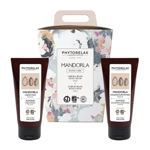 Подарунковий набір для шкіри рук Phytorelax Almond Крем для рук, 75 мл + Скраб для рук, 75 мл (6029172)