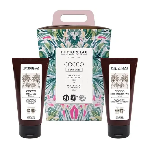 Подарунковий набір для шкіри рук Phytorelax Coconut Крем для рук, 75 мл + Скраб для рук, 75 мл (6029189)