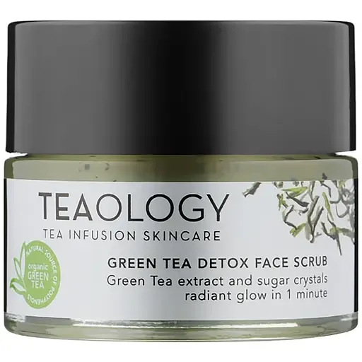 Скраб для обличчя Teaology Green Tea Detox Face Scrub на основі екстракту зеленого чаю 50 мл