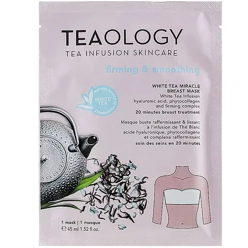 Маска для зони декольте Teaology White Tea Miracle Breast Mask Firming & Smoothing 45 мл