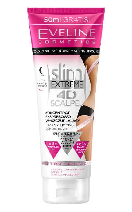 Концентрат для тіла Eveline Slim Extreme 4D Scalpel для нічного схуднення 250 мл