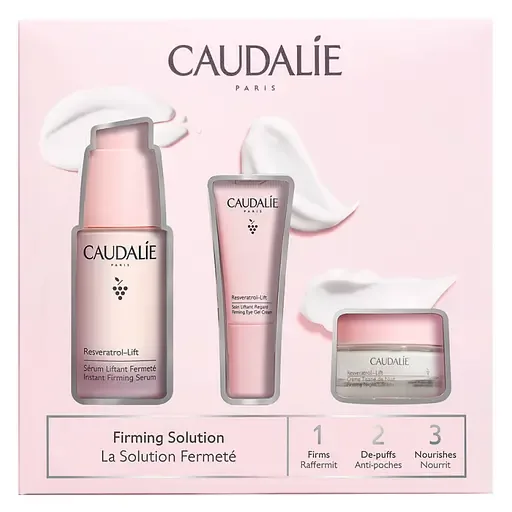 Набір Caudalie Resveratrol Lift Spring Set: Сироватка Resveratrol Lift, 30 мл + Нічний моделюючий крем Resveratrol Lift, 15 мл + Гель-крем для контуру очей Resveratrol Lift, 5 мл (2780-2)