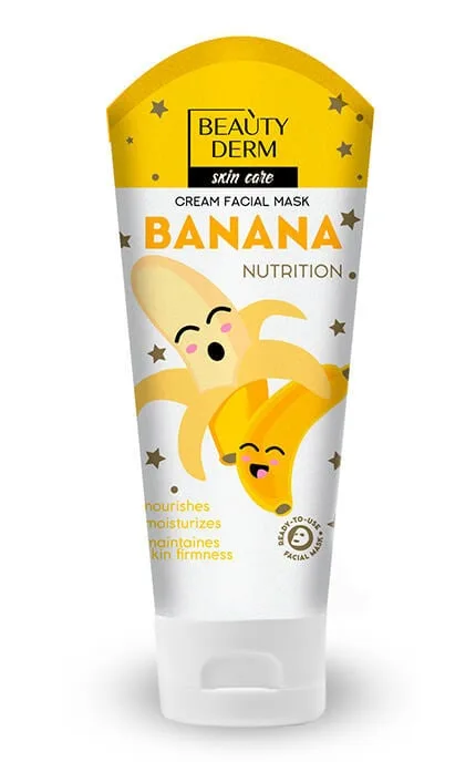 Косметична маска для обличчя Beautyderm Банан живлення 75 мл
