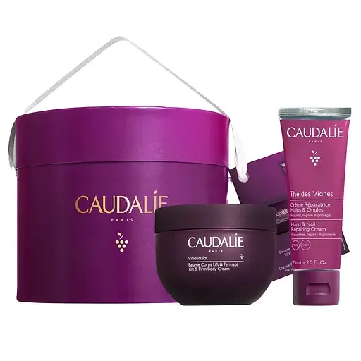 Набір Caudalie Vinosculpt: Крем для тіла Vinosculpt, зміцнення та ліфтинг, 250 мл + Крем для рук та нігтів Thé des Vignes, 75 мл (2841)