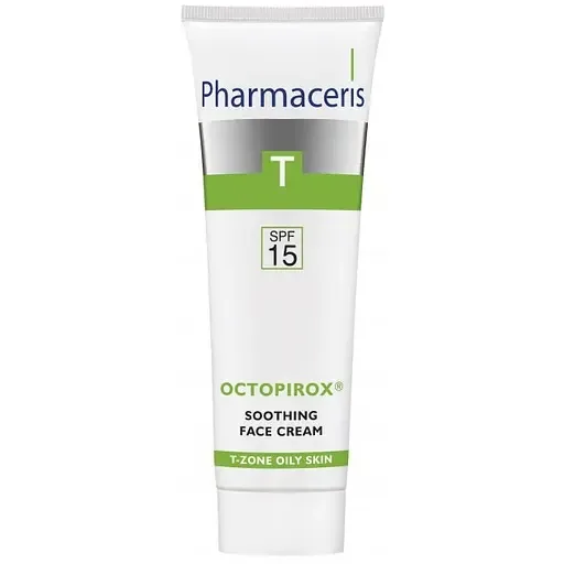 Заспокійливий крем для обличчя Pharmaceris T Octopirox SPF15 Вугрова шкіра, 30 мл (E1417)