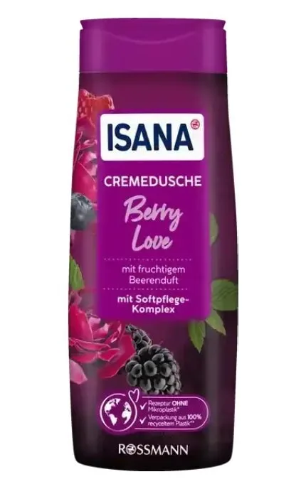 Крем гель для душу Isana BERRY LOVE 300 мл
