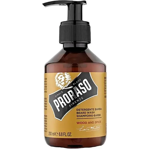 Шампунь для бороди Proraso beard shampoo Wood & Spice 200 мл