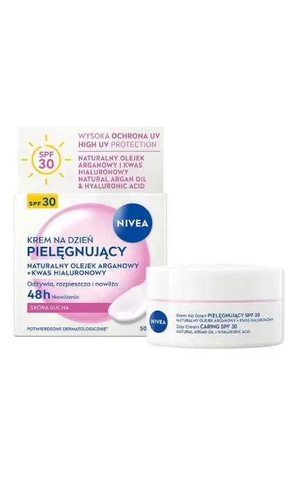 Крем для обличчя NIVEA SPF30 з аргановою олією та гіалуроновою кислотою 50 мл