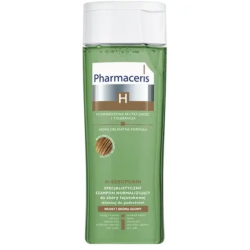 Нормалізуючий шампунь Pharmaceris H H-Sebopurin Shampoo for Seborrheic Scalp для жирної та себорейної шкіри голови , 250 мл (E1570)
