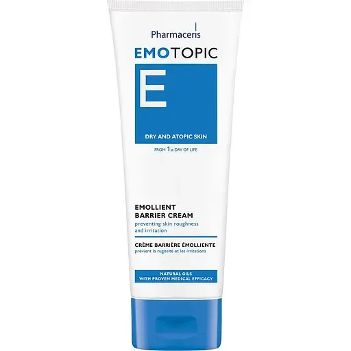 Емолентний пом'якшувальний крем для обличчя та тіла Pharmaceris E Emotopic Emollient Barrier Cream, для сухої та схильної до атопічного дерматиту шкіри, 75 мл