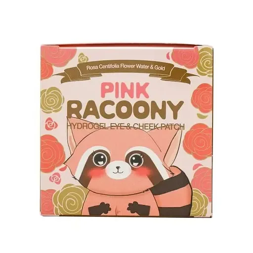 Гідрогелеві патчі для очей та вилиць Secret Key Pink Racoony, 60 шт.