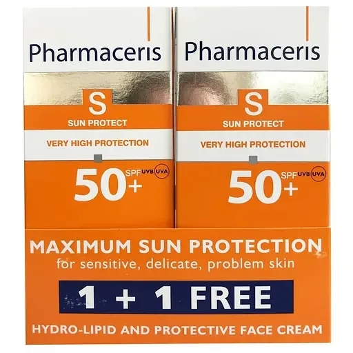 Гідроліпідний сонцезахисний крем для обличчя Pharmaceris S Sun Protect