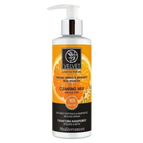 Очищаюче молочко для обличчя та очей Organic Orange & Amaranth