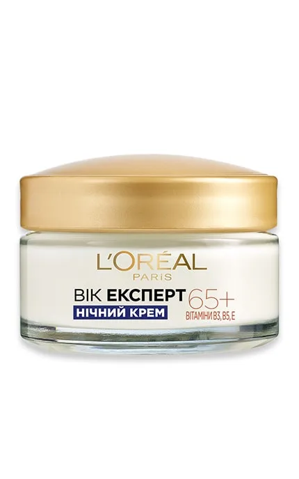 Крем для обличчя живильний нічний L'Oréal Paris Вік Експерт Догляд проти зморшок 65+ 50 мл