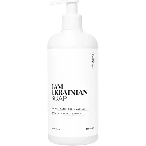 Рідке мило DeLaMark I am Ukrainian з ароматом орхідея+пачулі+ваніль 500 мл