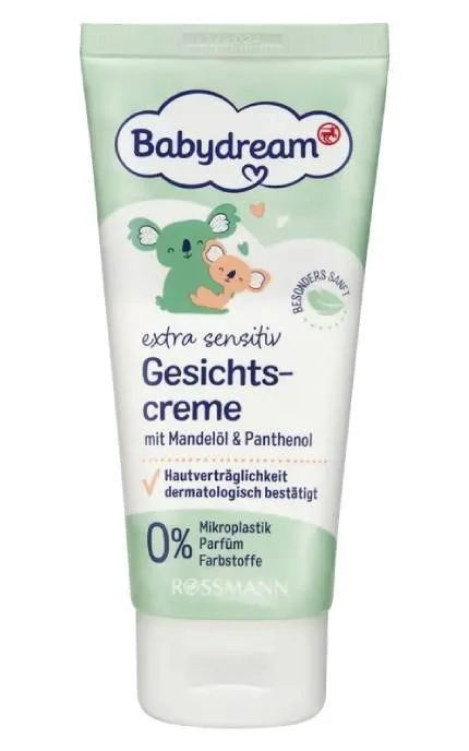 Крем для обличчя та тіла дитячий Babydream Extra Sensitive Rossmann Для чутливої шкіри 100 мл