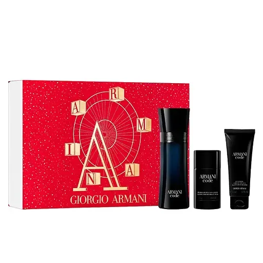 Подарунковий набір Giorgio Armani Armani Code Gift Set: Туалетна вода 125 мл + Дезодорант-стік 75 мл + Гель для душу 75 мл (918542)