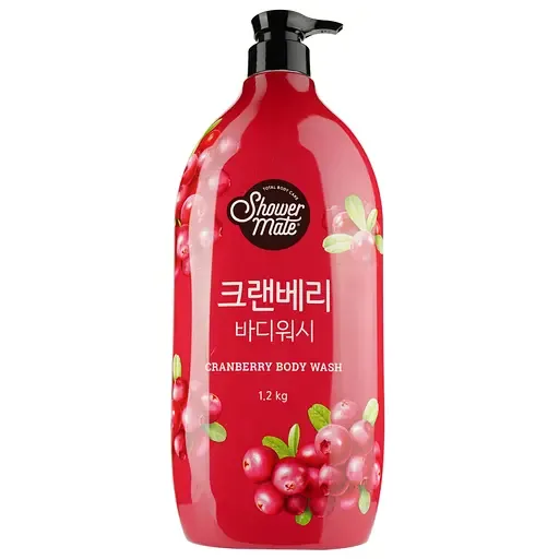 Гель для душу KeraSys Shower Mate Natural Cranberry, з ароматом журавлини, 1,2 л (8801046307465)
