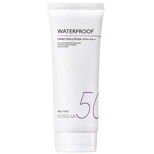 Сонцезахисний лосьйон MISSHA All Around Safe Block Waterproof, водостійкий, SPF50, 200 г (8809643523516)