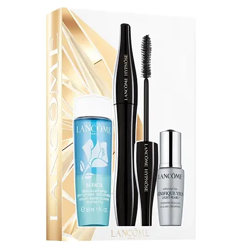 Подарунковий набір Lancome Hypnose Gift Set: Туш для вій, 6,2 мл + Активатор молодості для шкіри навколо очей, 5 мл + Двофазний засіб для видалення макіяжу, 30 мл (918519)