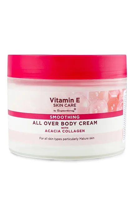 Крем для тіла з колагеном акації Superdrug Vitamin E 300 мл