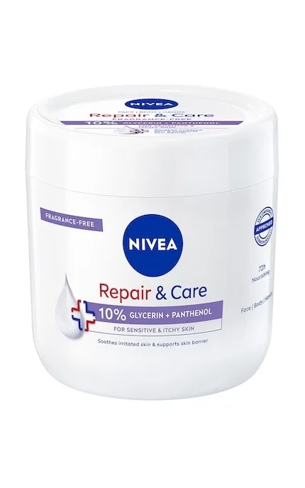 Крем для тіла Nivea Відновлення та догляд для чутливої та подразненої шкіри, 400 мл