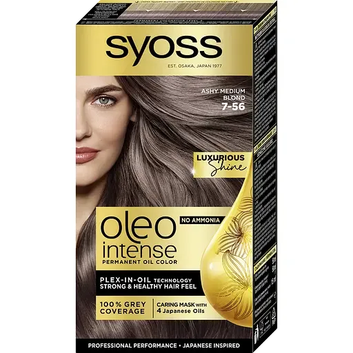 Стійка фарба для волосся Syoss Oleo Intense 7-56 холодний русий 115 мл