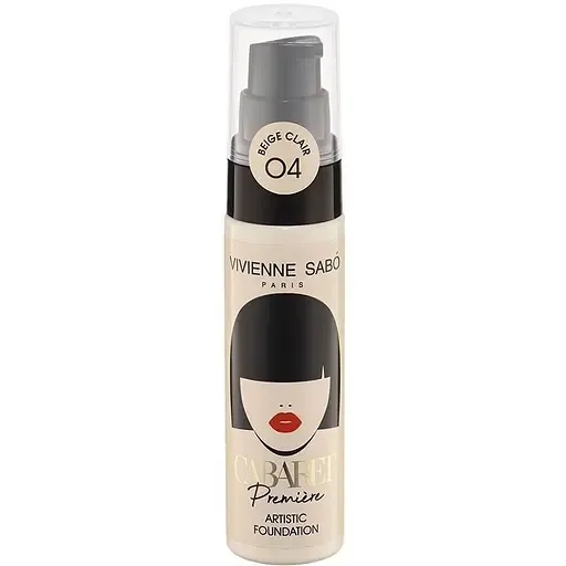 Тональний крем Vivienne Sabo Cabaret Premiere Artistic Foundation зі сценічним ефектом відтінок 04 (Beige Clair) 25 мл