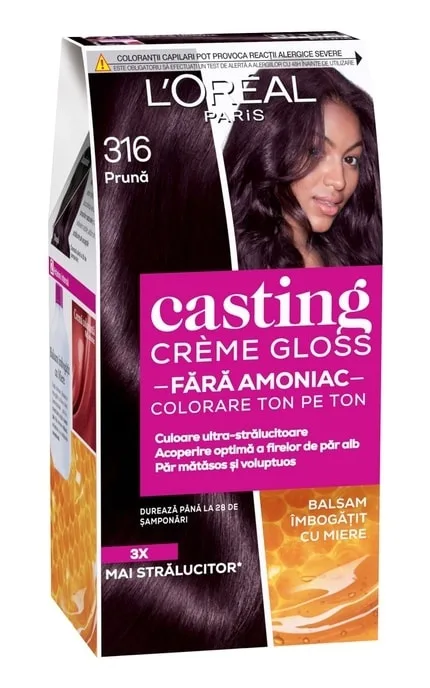 Крем-фарба для волосся без аміаку L'Oreal Paris Casting Creme Gloss 316 Темно-фіолетовий