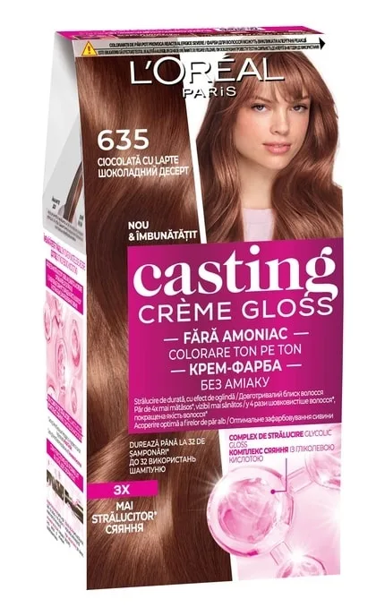 Крем-фарба для волосся без аміаку L'Oreal Paris Casting Creme Gloss 503 - Золотий шоколад