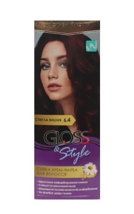Крем-фарба для волосся Gloss&Style 6.4 Стигла вишня 130 мл
