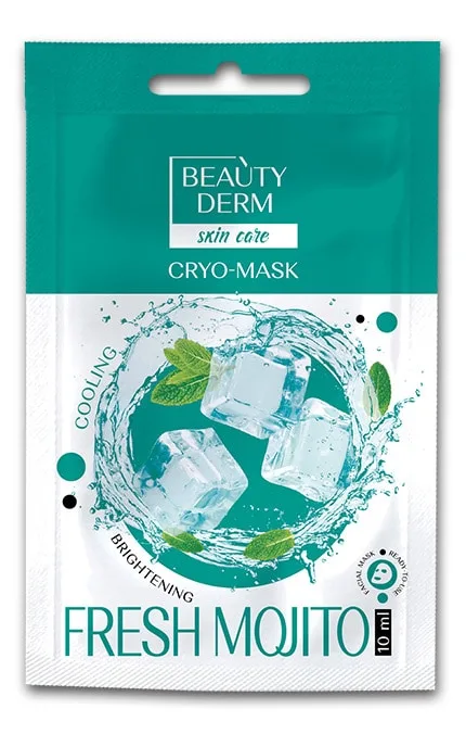 Кріо-маска для обличчя BEAUTYDERM Fresh Mojito охолоджуюча 10 мл