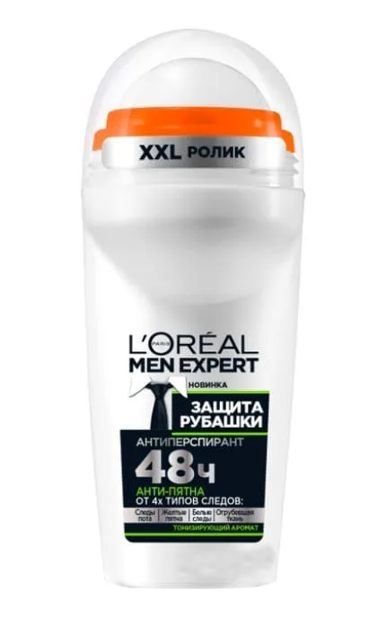 Кульковий Дезодорант-Антиперспірант L'Oréal Paris Men Expert Захист сорочки для чоловіків 50 мл