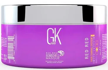 Маска з червоним відтінком для фарбованого волосся GKhair Red Red Bombshell Masque