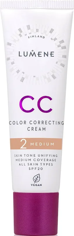 Крем для обличчя тонуючий Lumene CC CREAM SPF 20 Medium 30 мл