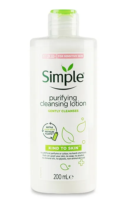 Лосьйон для обличчя очищаючий Simple Kind To Skin 200 мл