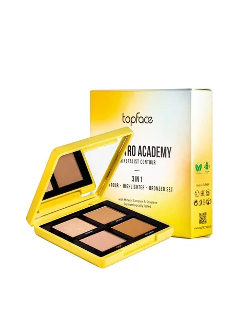 Палетка для контурингу обличчя Maestro Academy Mineralist Contour № 001 (PT268) TopFace (302725747)