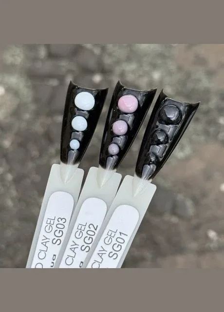 Гель-жуйка для декору нігтів Full 3D Solid Clay Gel 5 мл (Палітра) Moon (376999883)