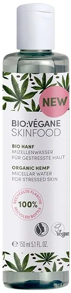 Вода Bio:Vegane (Біо Веган) міцелярна вода Органічний Канабіс для втомленої шкіри обличчя 150 мл
