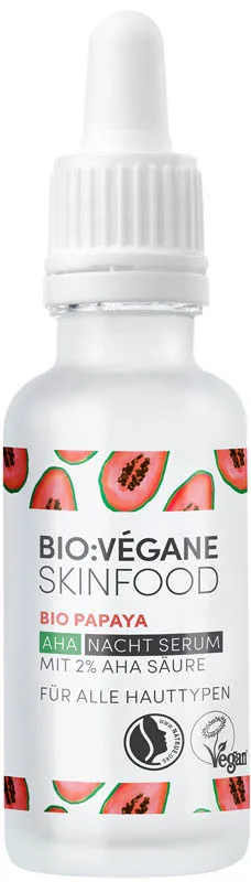 Сироватка Bio:Vegane (Біо Веган) з АНА кислотами Органічна папая для всіх типів шкіри обличчя 30 мл