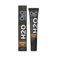 Фарба для брів та вій OKO Liquid Hybrid Tint H20 7.62 Brown колір коричневий 15 мл