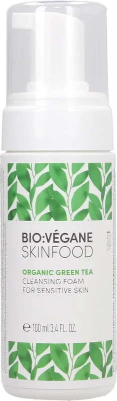 Пінка Bio:Vegane (Біо Веган) очищувальна Органічний зелений чай для чутливої шкіри обличчя 100 мл