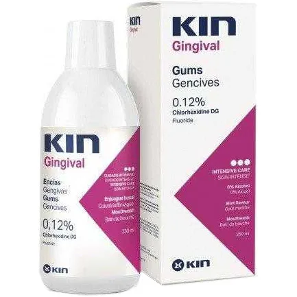 Ополіскувач Кін (Kin) Gingival для ротової порожнини проти зубного нальоту з хлоргексидином 0,12% 250 мл