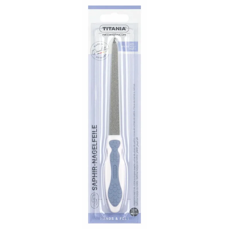 Пилка TITANIA (Титанія) артикул 1440 В для нігтів сапфірова в ассортименті різних кольорів