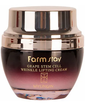 Крем для обличчя з фіто-стовбуровими клітинами винограду FarmStay Grape Stem Cell Wrinkle Lifting Cream