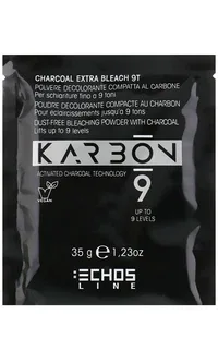 EchosLine 9 Charcoal Extra Bleach Знебарвлювальний вугільний порошок для освітлення до 9-ти тонів