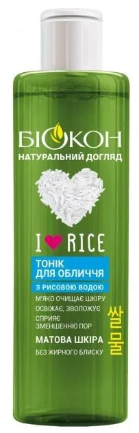 Тонік для обличчя Біокон "I Love Rice" з рисовою водою 200 мл