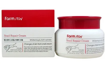 Відновлювальний крем з екстрактом равлика FarmStay Snail Repair Cream